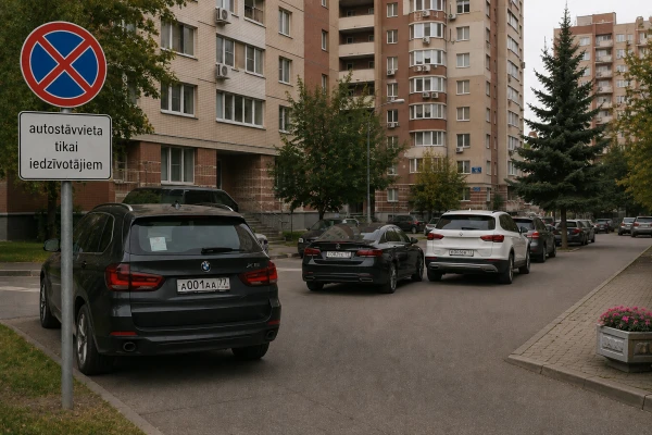 Парковка по пропускам.