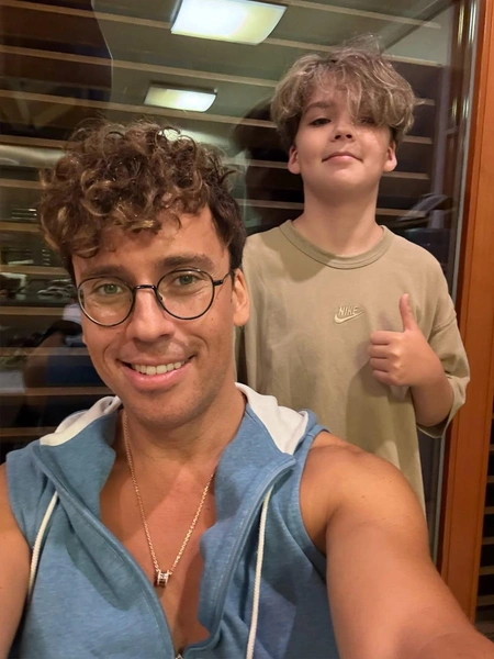 Maxim Galkin with son Harry