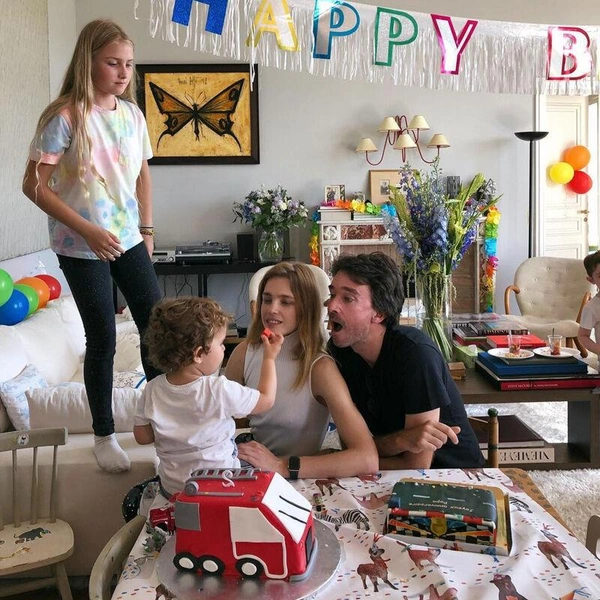 Natalia Vodianova with Family