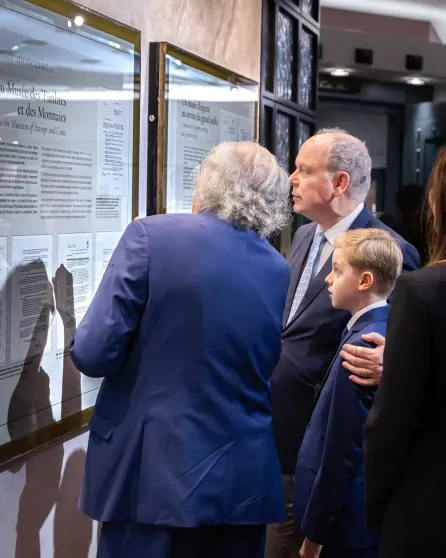 Prince Albert II of Monaco with his son Jacques