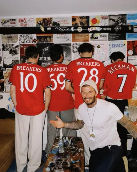 The Breakers band, Cruz Beckham, and David Beckham