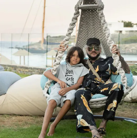 Philipp Kirkorov with his son