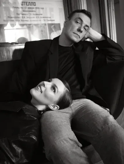 Polina and Evgeny Tsyganov for "Sobaka.ru"
