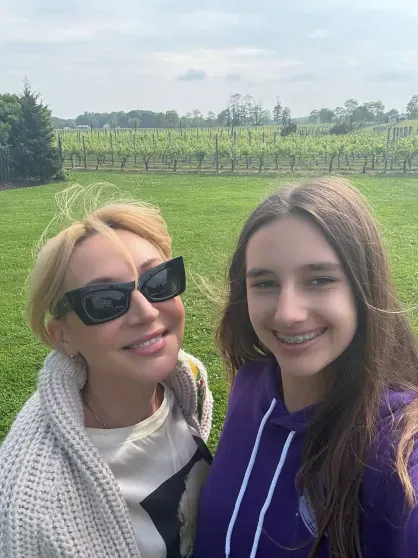 Kristina Orbakaite with her daughter Klavdiya